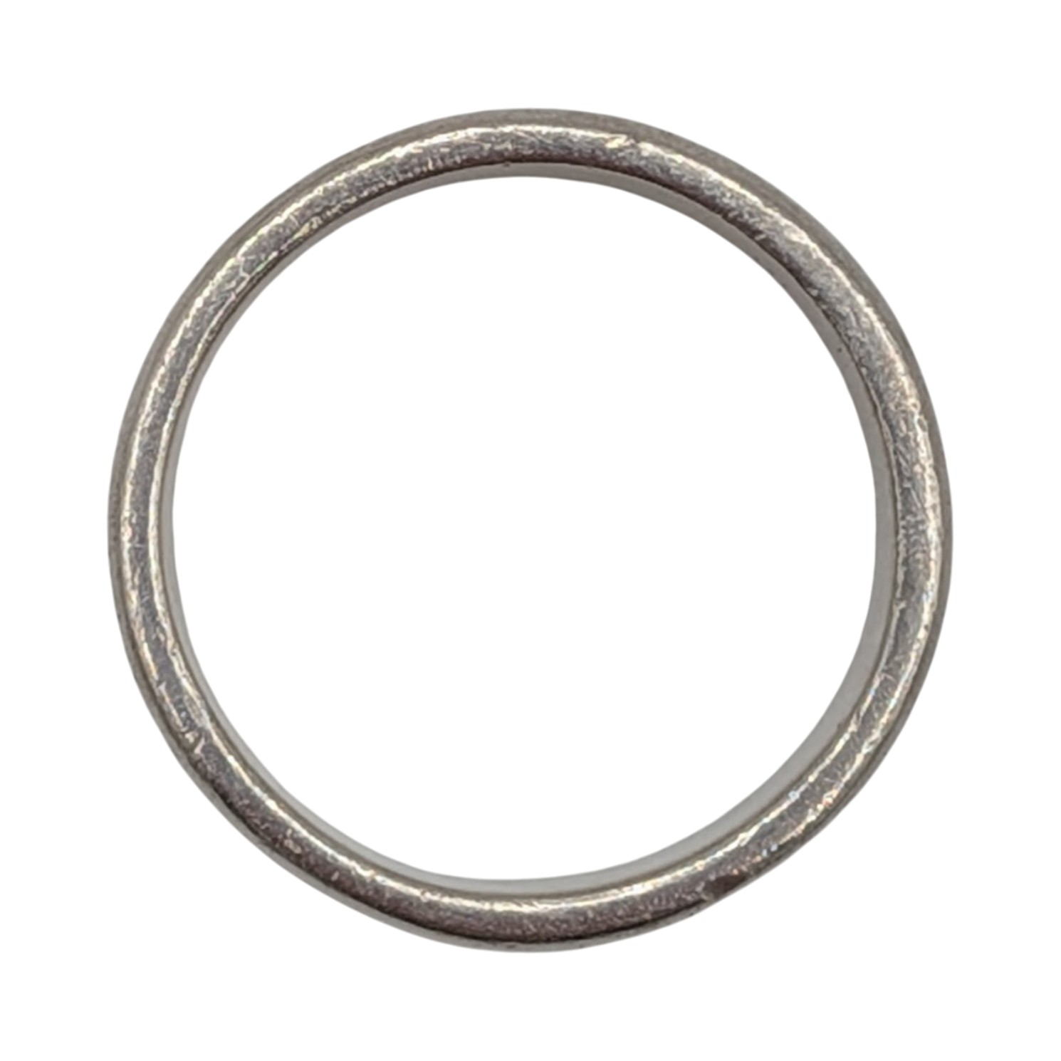 Signed Sterling Silver Ichthus Symbol Band Ring Size 7