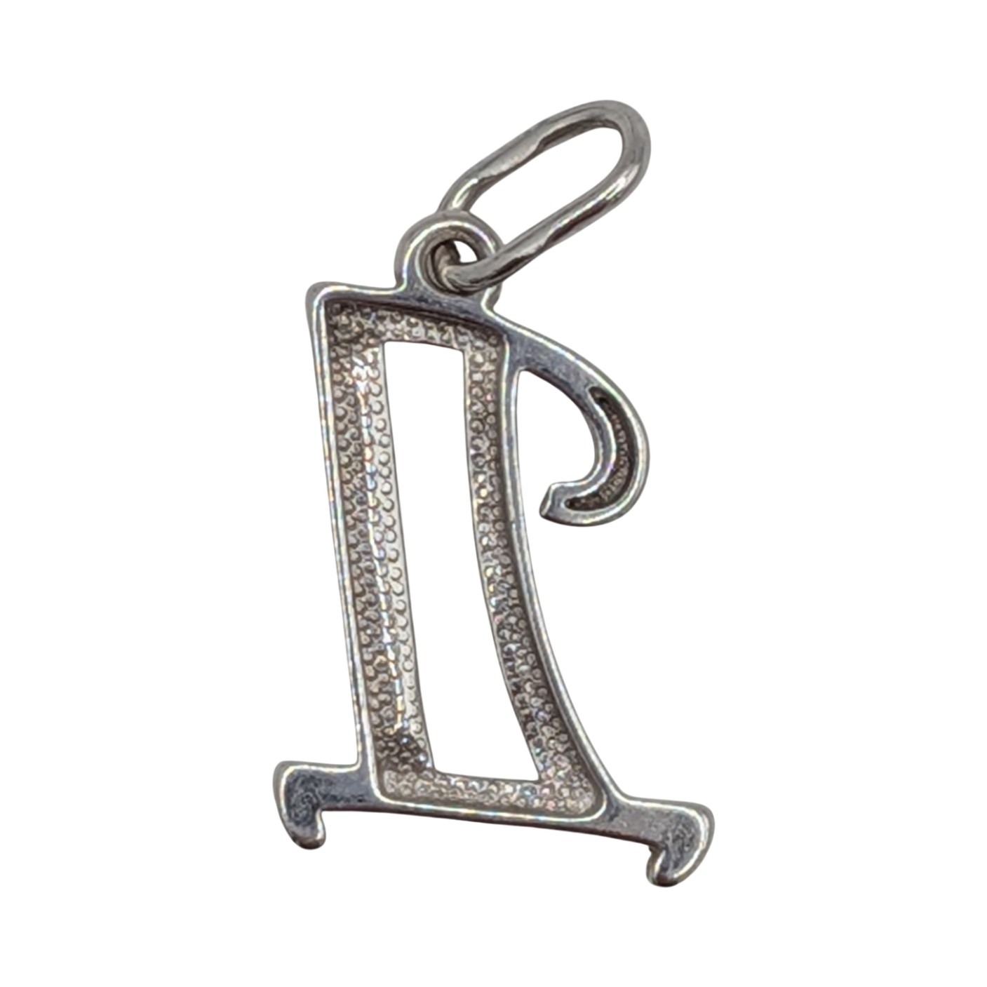 Sokolov 800 Silver CZ Russian Letter Pendant