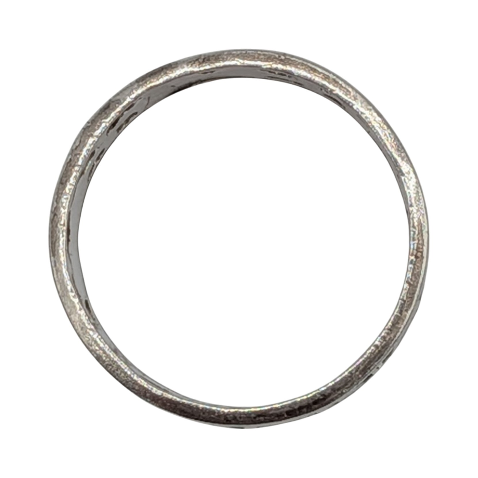Sterling Silver Arrow Through Hearts Band Ring Size 6.75