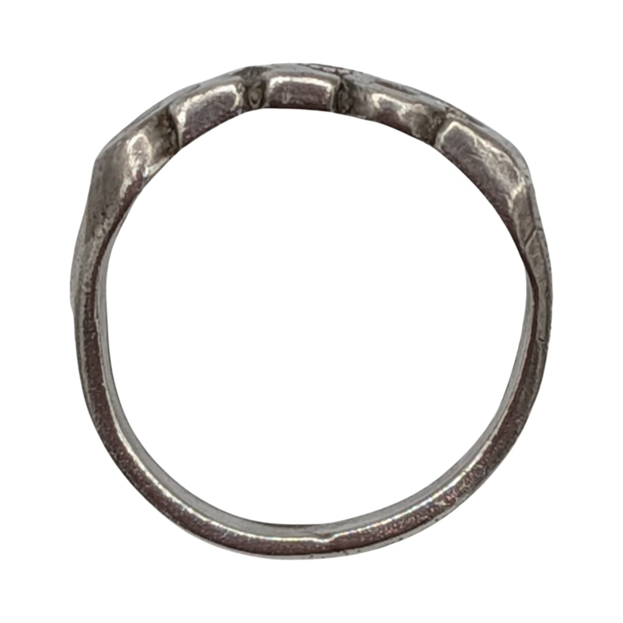 Signed Sterling Silver Love Script Ring Size 4.5