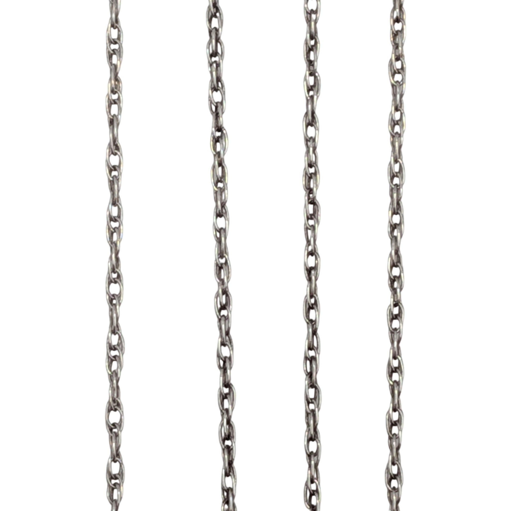 Signed Sterling Silver Twisted Cable Chain Necklace