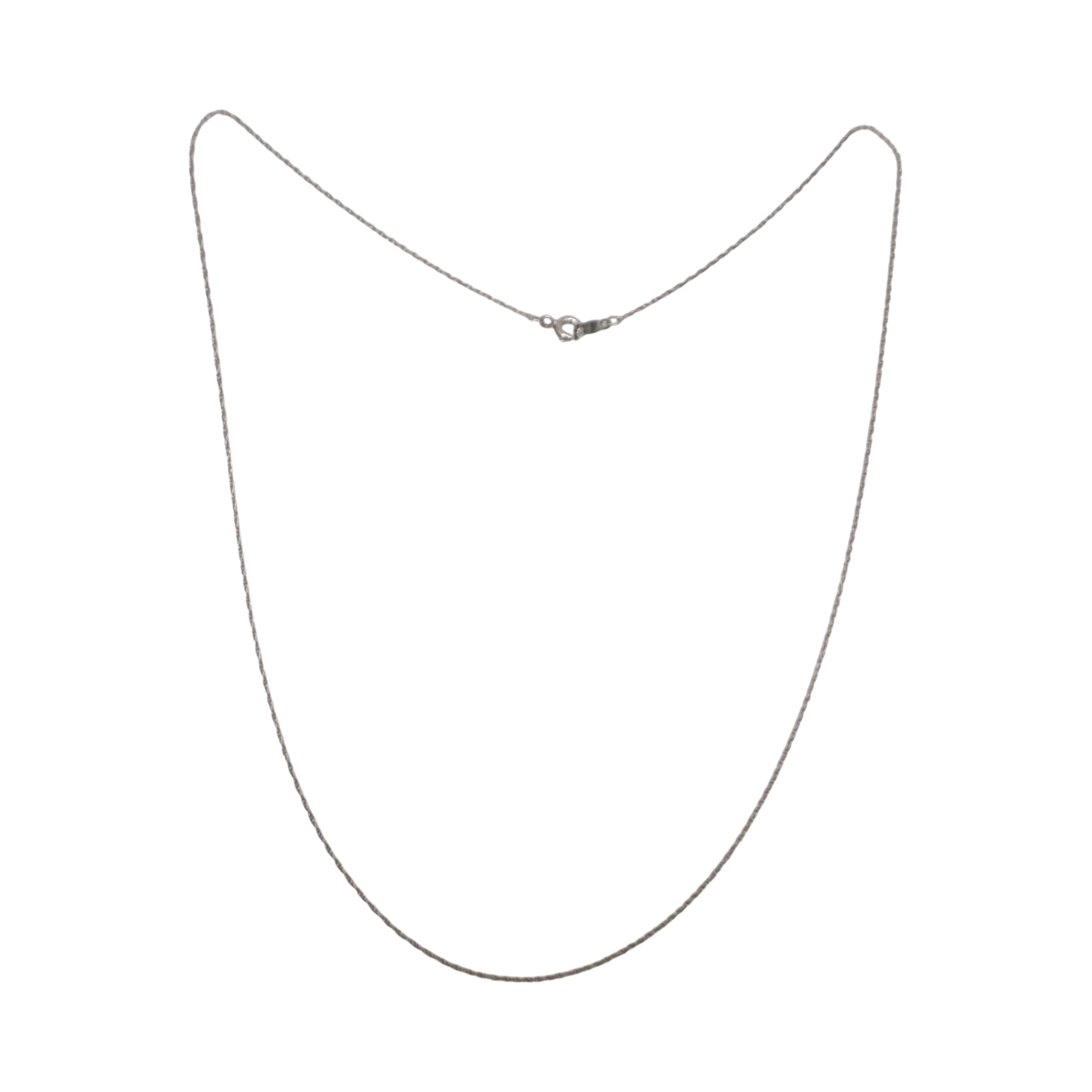 Signed Sterling Silver Twisted Cable Chain Necklace