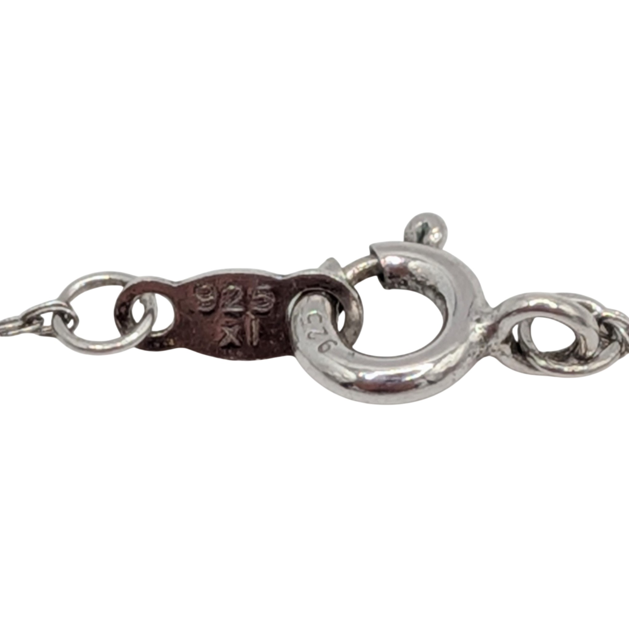 Signed Sterling Silver Twisted Cable Chain Necklace