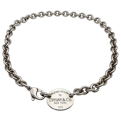 Tiffany & Co. Sterling Return to Tiffany Oval Tag Chain Necklace, 16" - 53.1g, comes with 