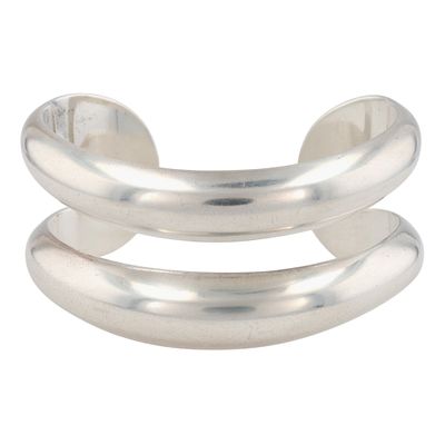 Tiffany & Co. Elsa Peretti Sterling Open Center Cuff Bracelet - 40.5g - Retail $ 1400, comes 