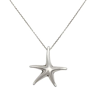 Tiffany & Co. Elsa Peretti Sterling Starfish Necklace. Tiffany & Co. Elsa Peretti Sterling Large 