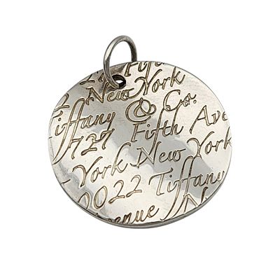 Tiffany & Co. Sterling New York "Notes" Pendant - 8.1g