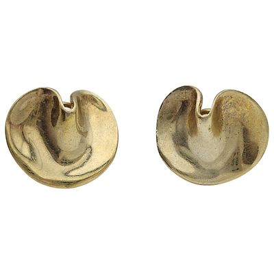Vintage Tiffany & Co. Gold over Sterling Lily Pad Earrings. Vintage Tiffany & Co. and Angela 