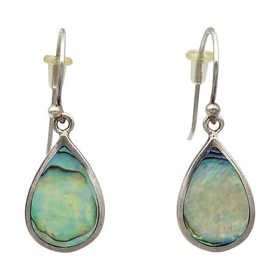 Aceloni Sterling Abalone Dangle Earrings 4.7g