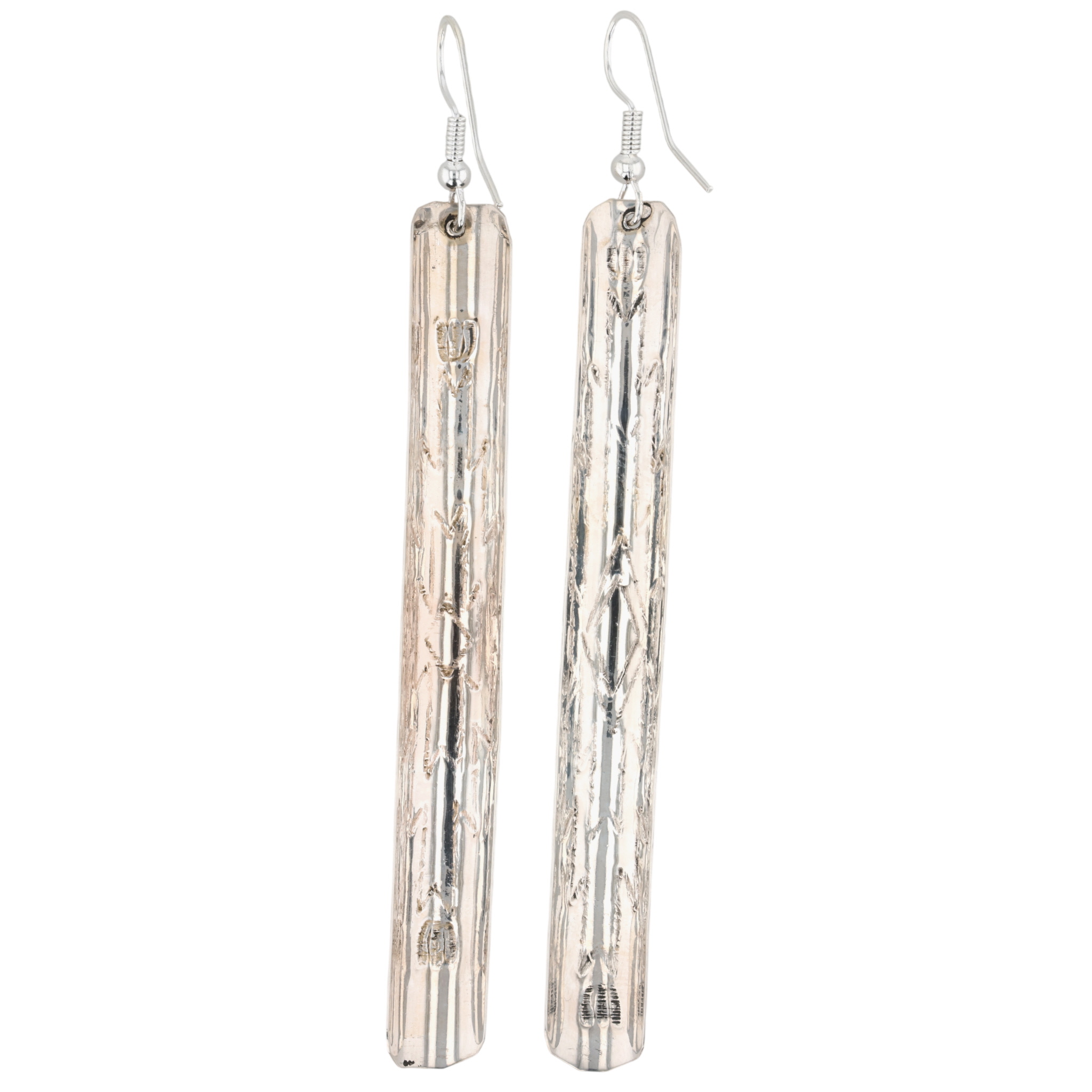 Florence Tahe Navajo Sterling Kingman Turquoise Earrings