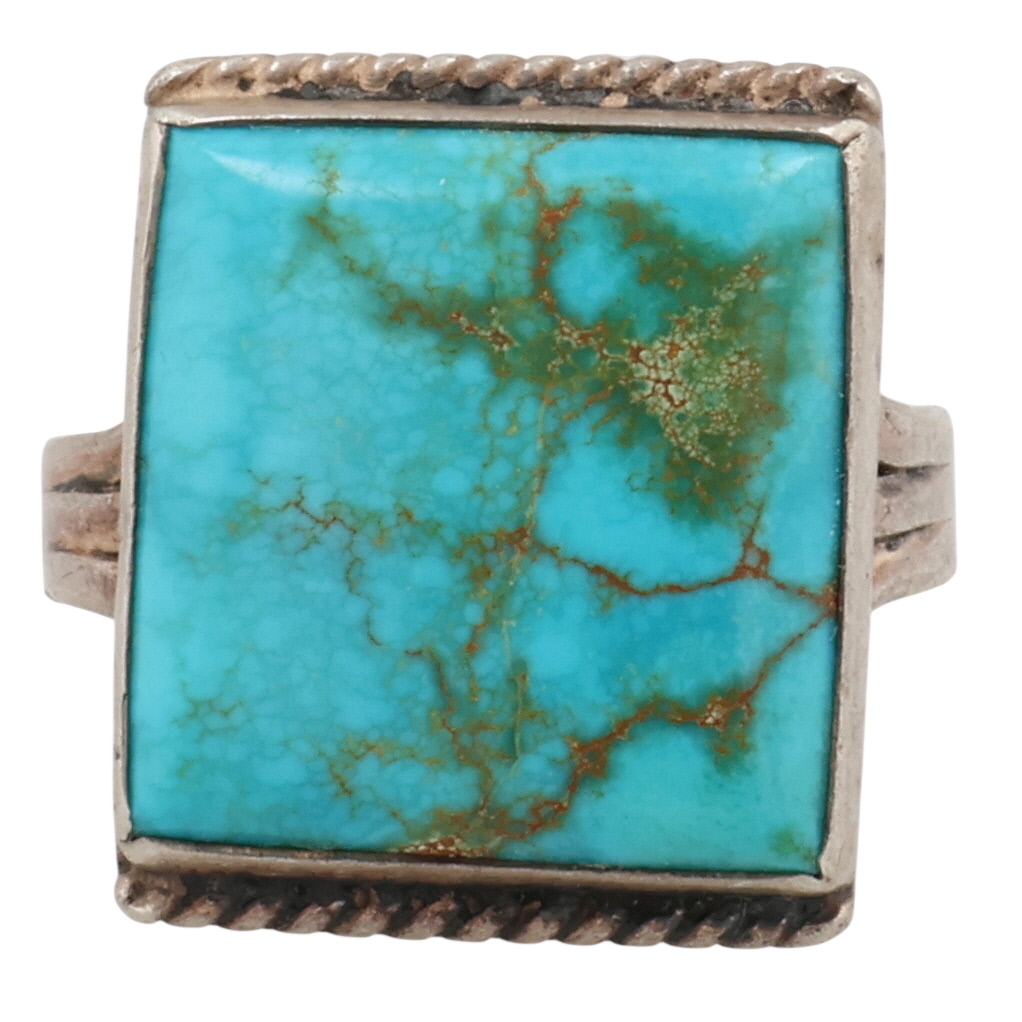 Navajo Sterling Turquoise Ring Sz 5.5