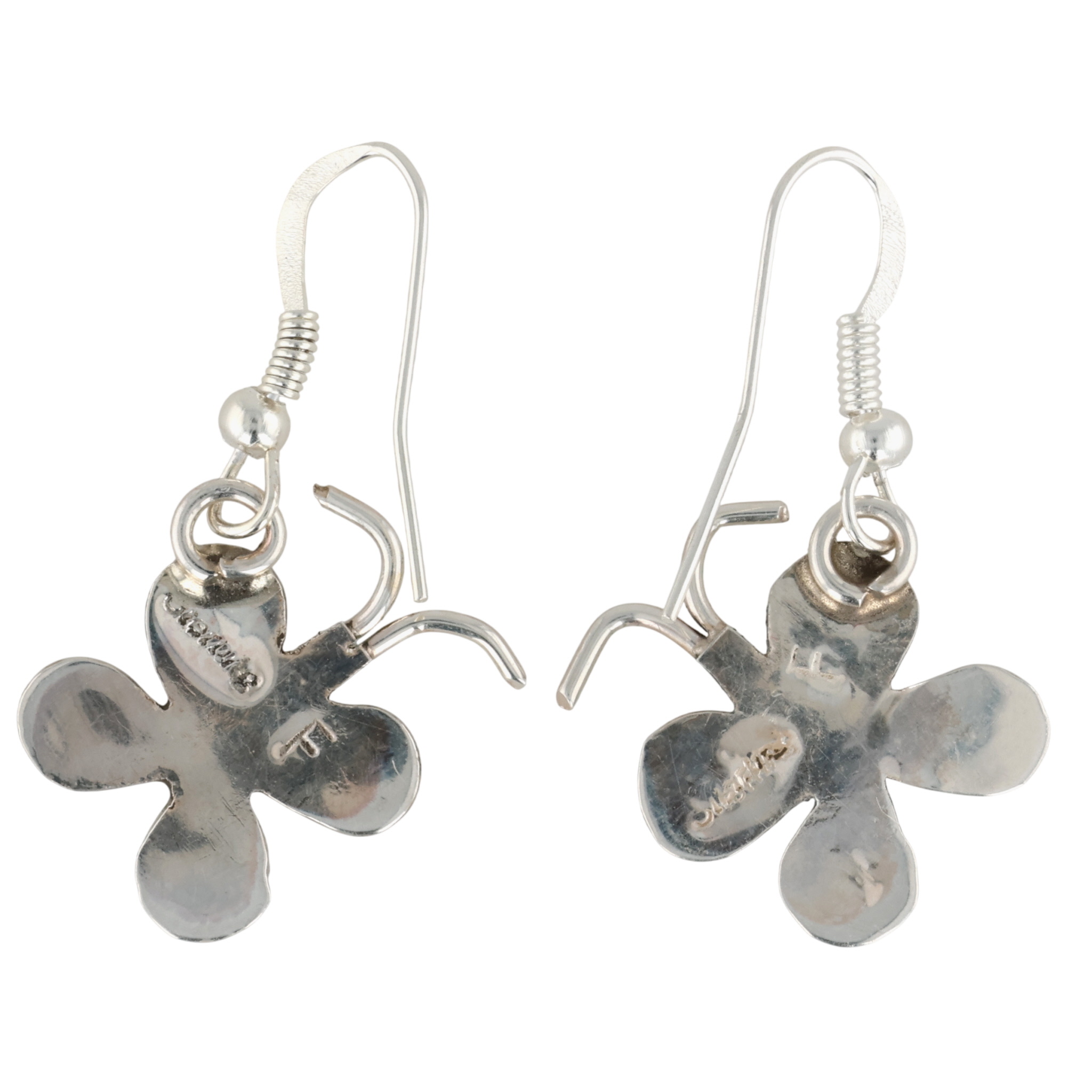 Felicia Charley Navajo Sterling Turquoise Butterfly Earrings