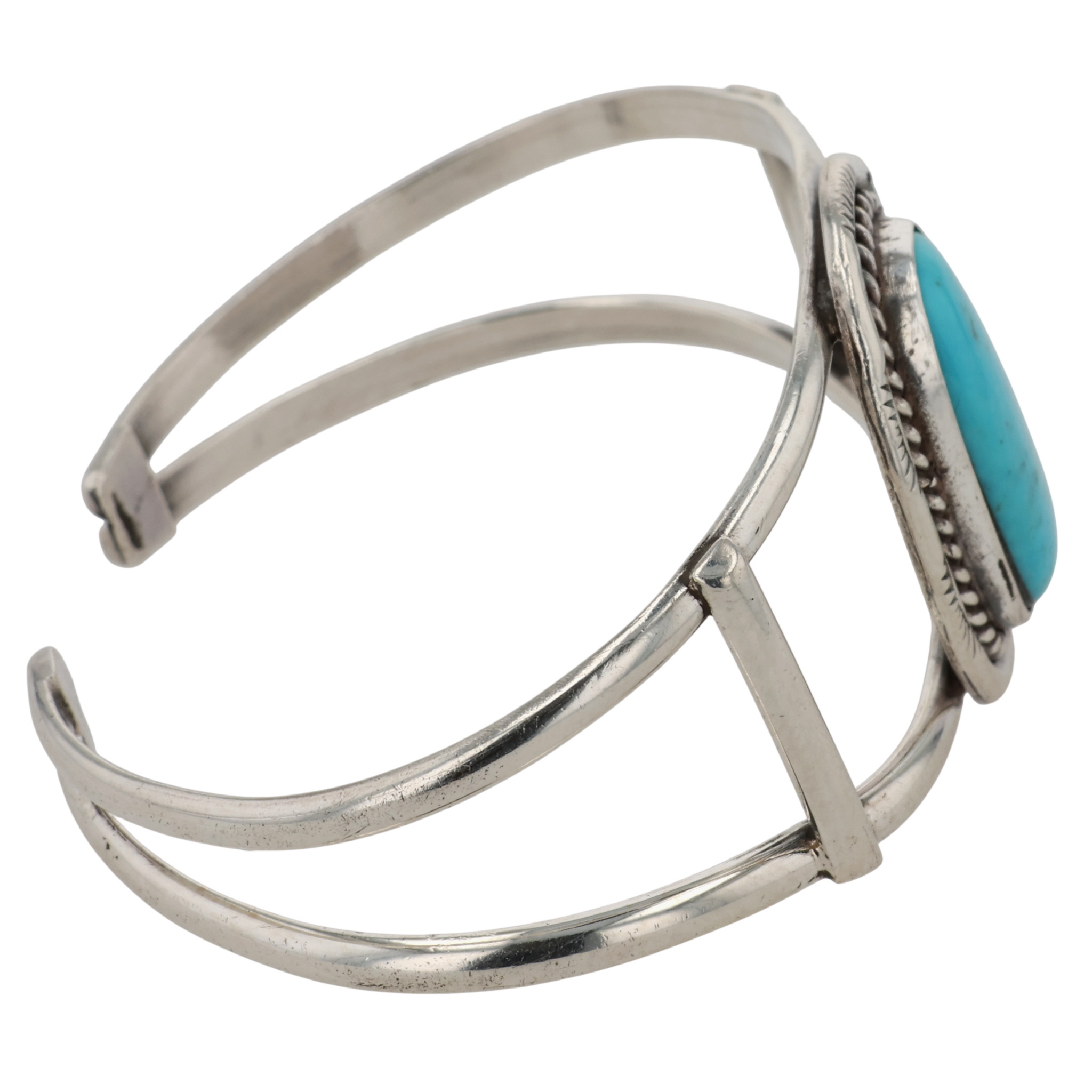 Navajo Sterling Turquoise Cuff Bracelet