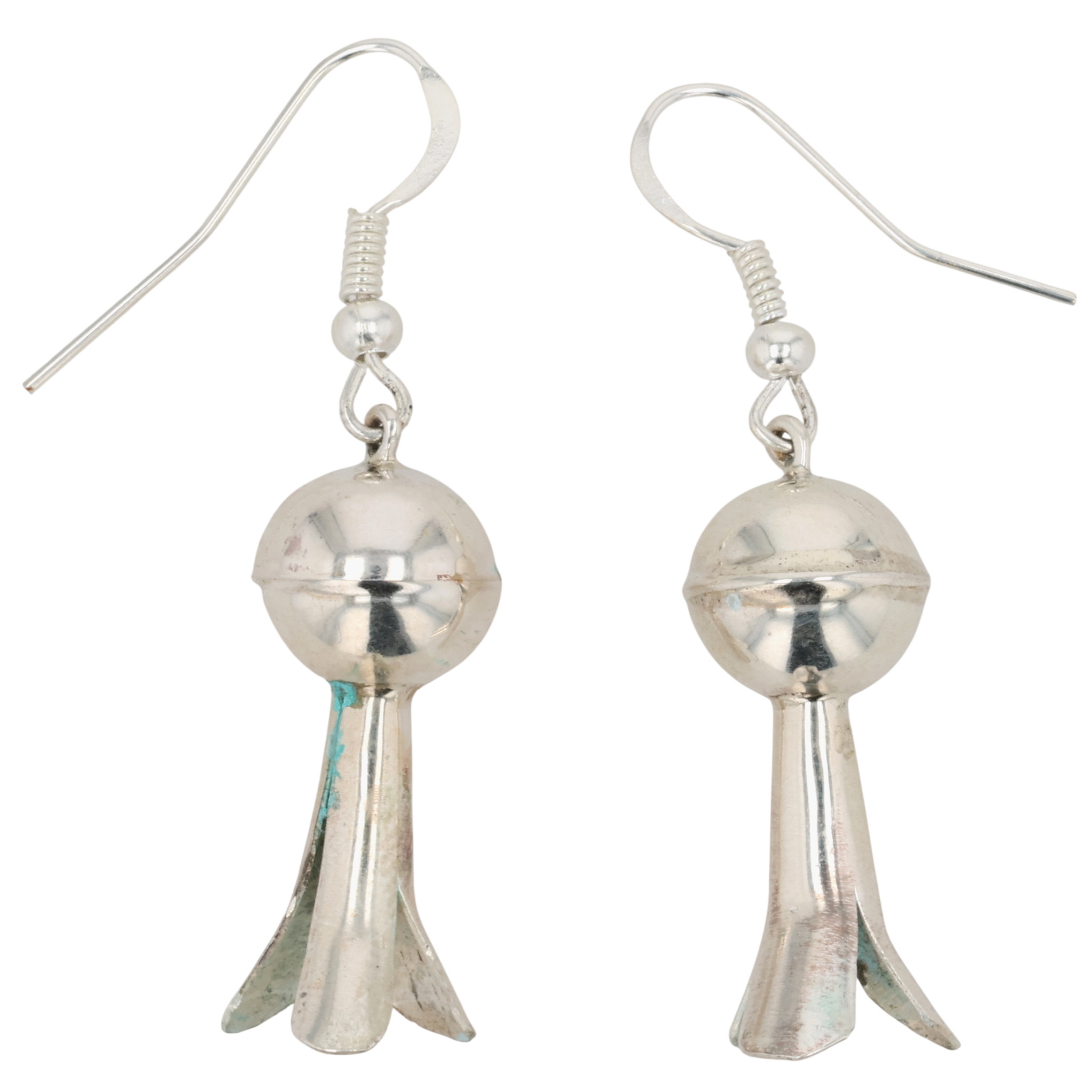 Monica Smith Navajo Sterling Squash Blossom Earrings