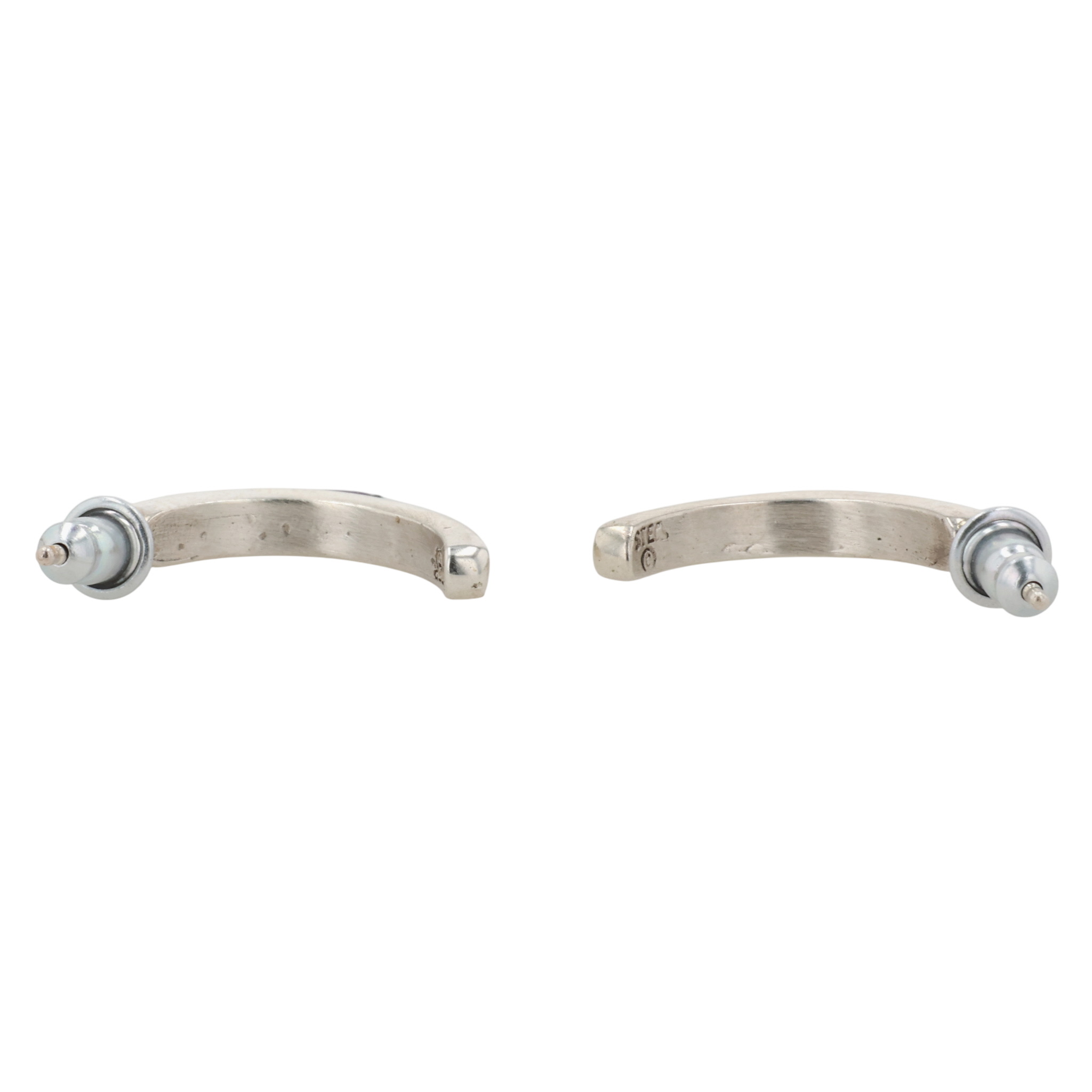 Laura Lincoln Navajo Sterling Multi-Stone Inlay Earrings