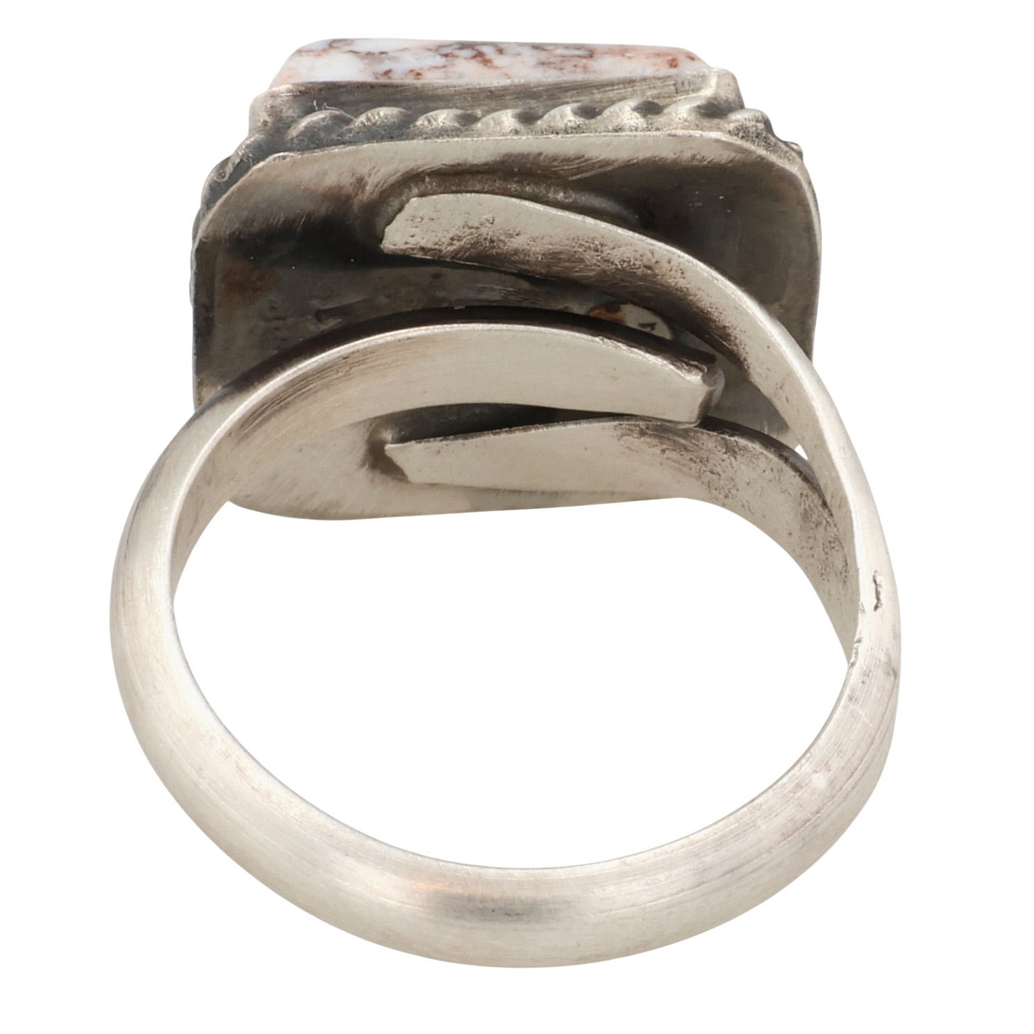 Donovan Nez Navajo Sterling Wild Horse Magnesite Adjustable Ring