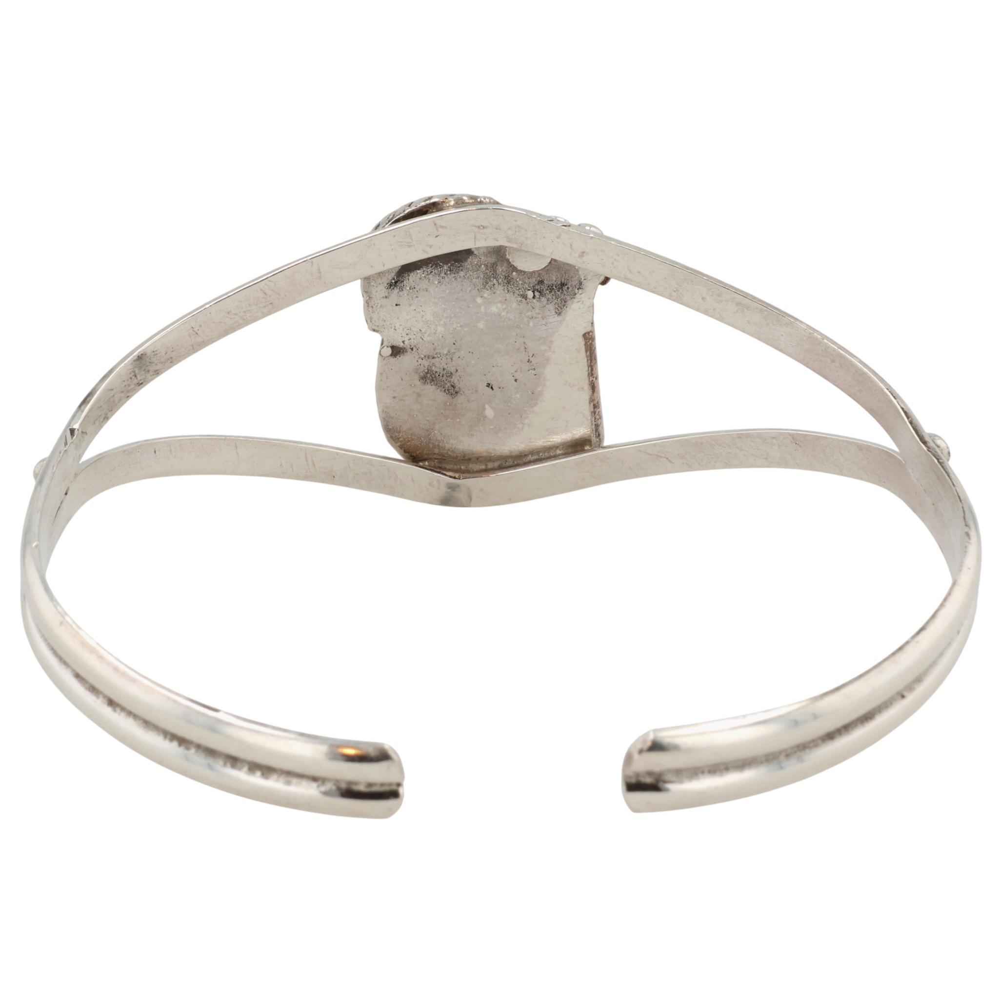 Navajo Sterling Mother of Pearl Cuff Bracelet