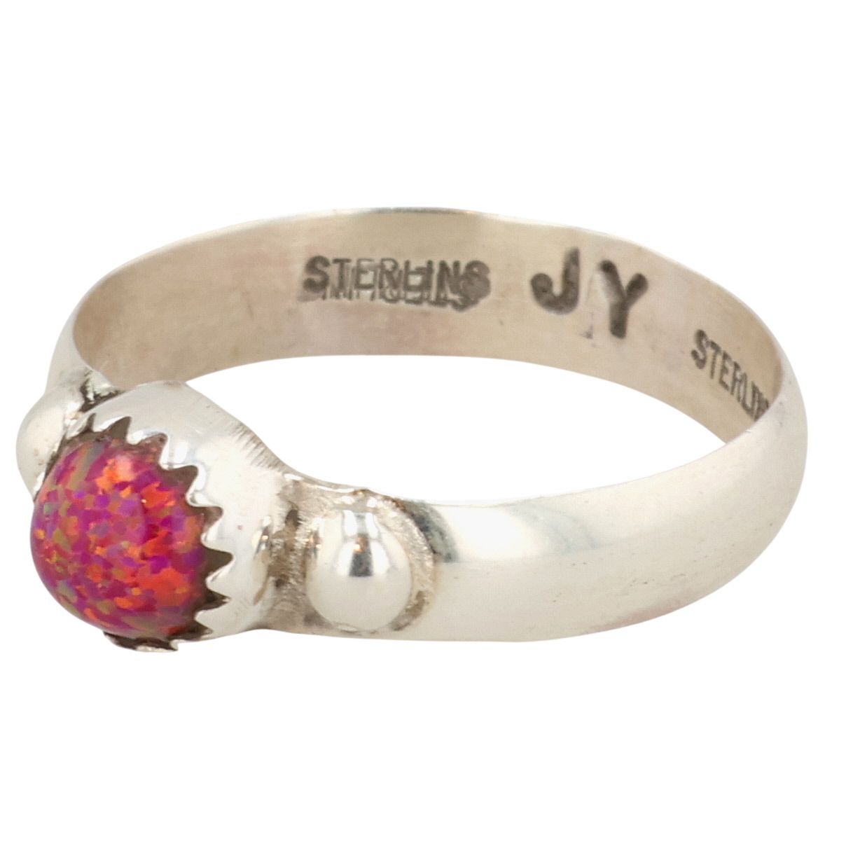 Jason Yazzie Navajo Sterling Opal Ring Sz 8