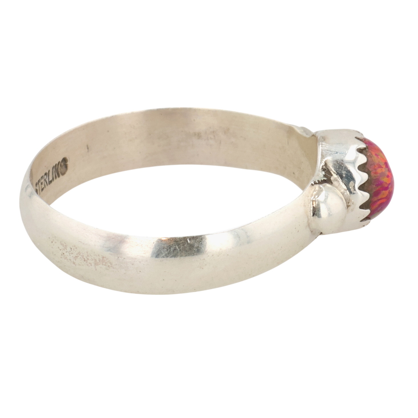 Jason Yazzie Navajo Sterling Opal Ring Sz 8