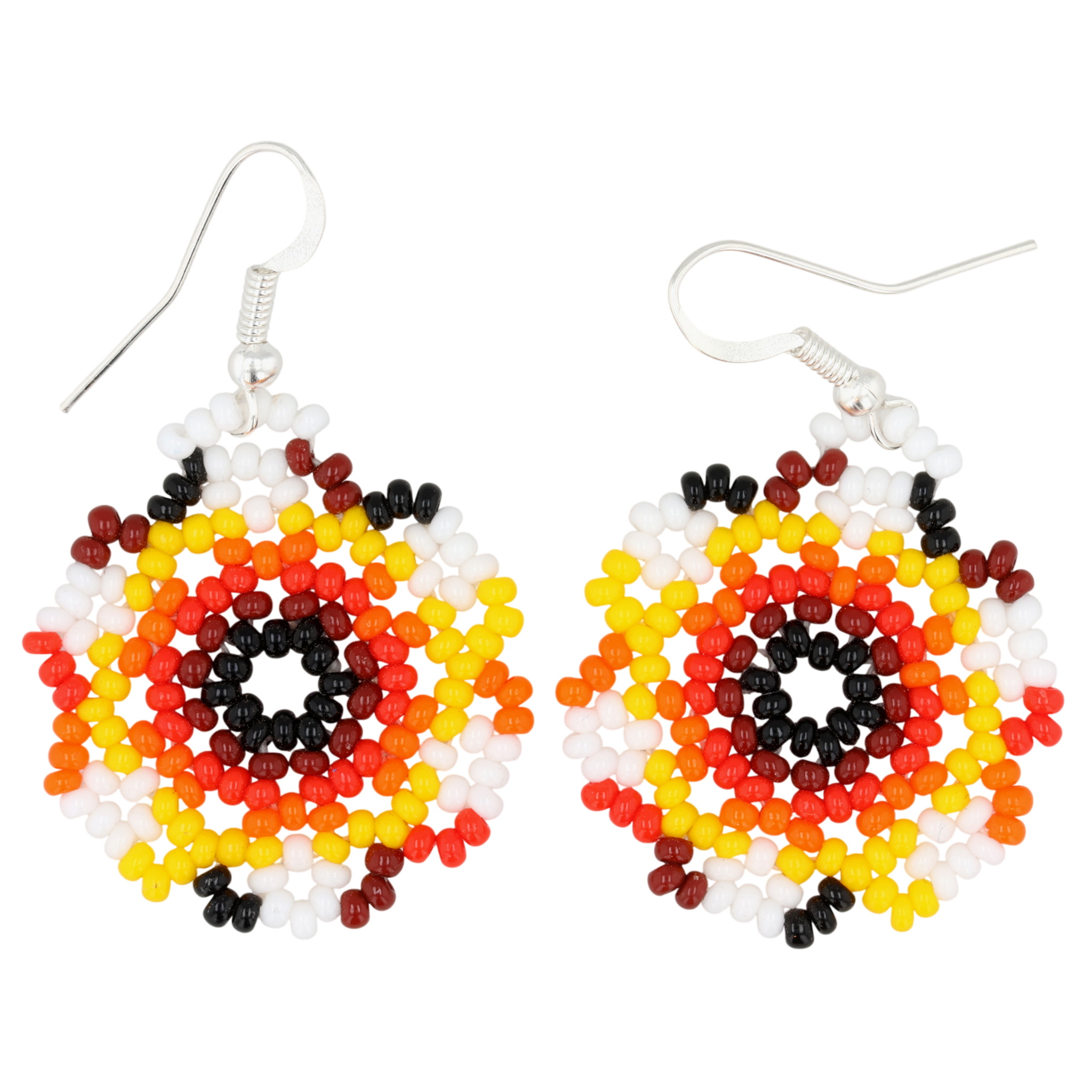 Sharon Bennett Navajo Sterling Bead Earrings