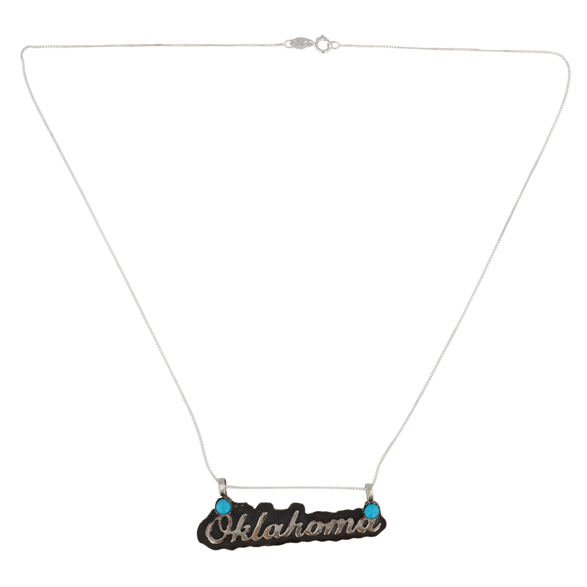 Myra Benally Navajo Sterling Kingman Turquoise Necklace