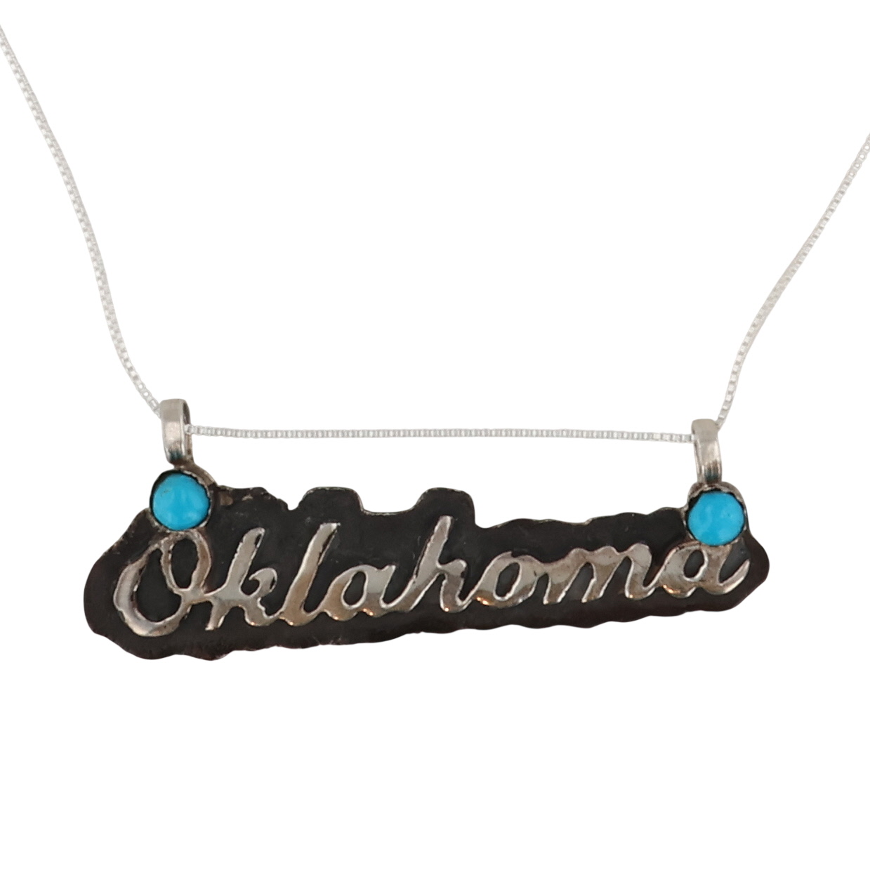Myra Benally Navajo Sterling Kingman Turquoise Necklace
