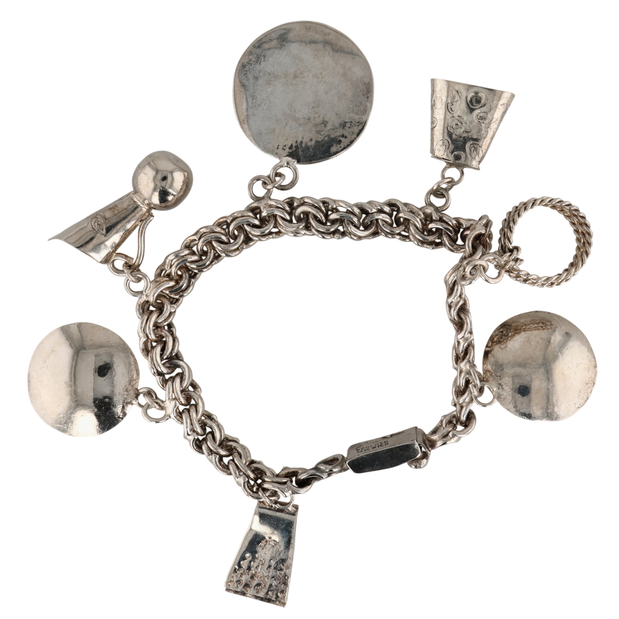 Mexico Sterling Mexican Heritage Charm Bracelet