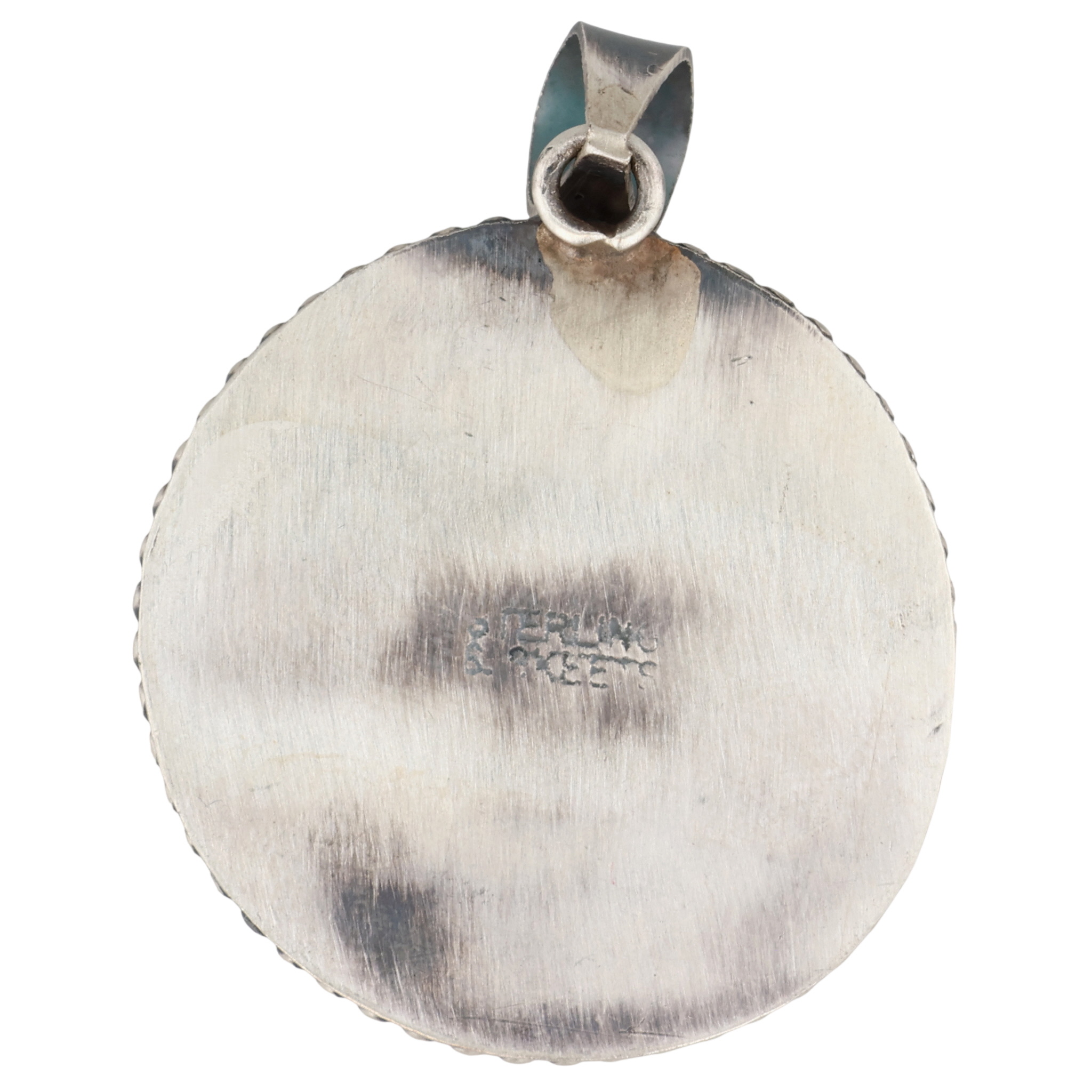 Scott Skeets Navajo Sterling White Buffalo Pendant