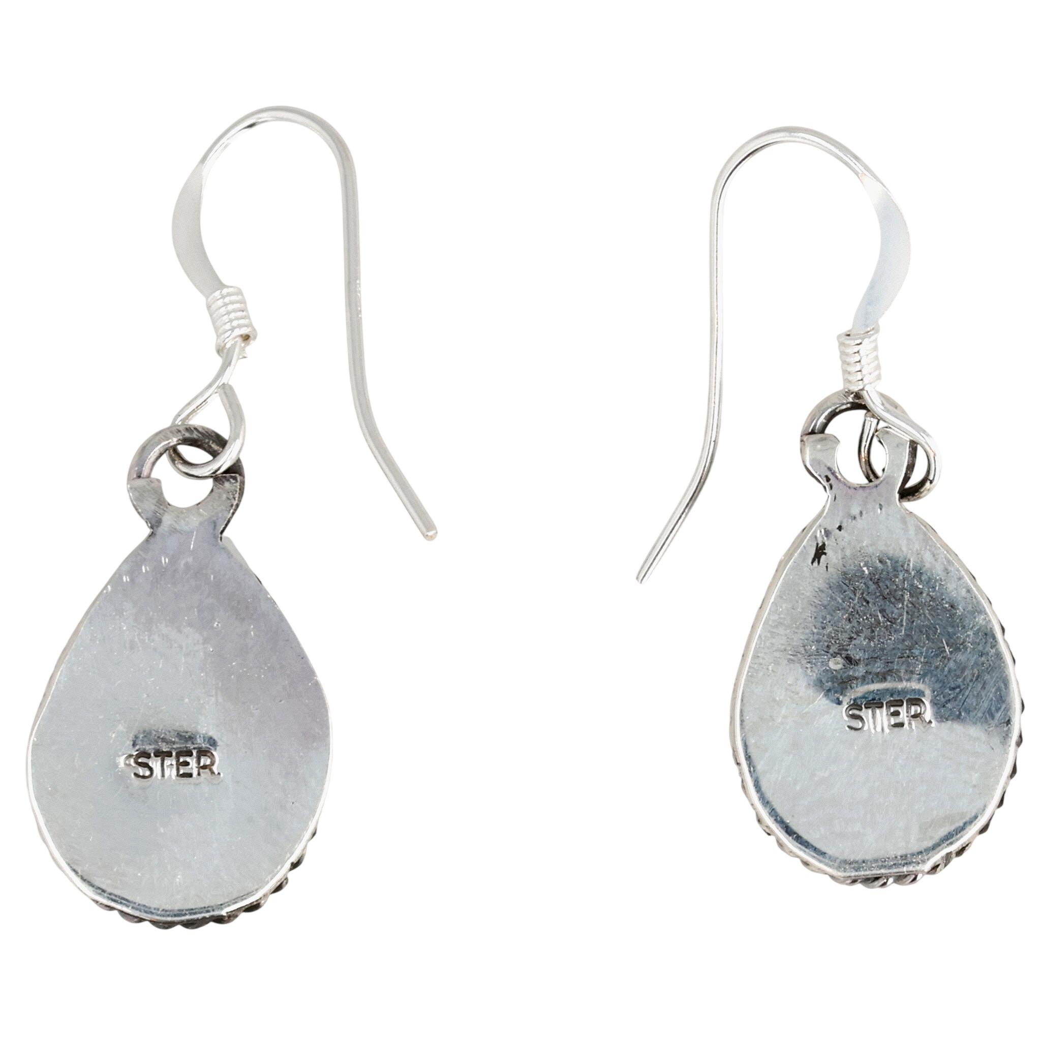 Rita Largo Navajo Sterling Kingman Turquoise Earrings