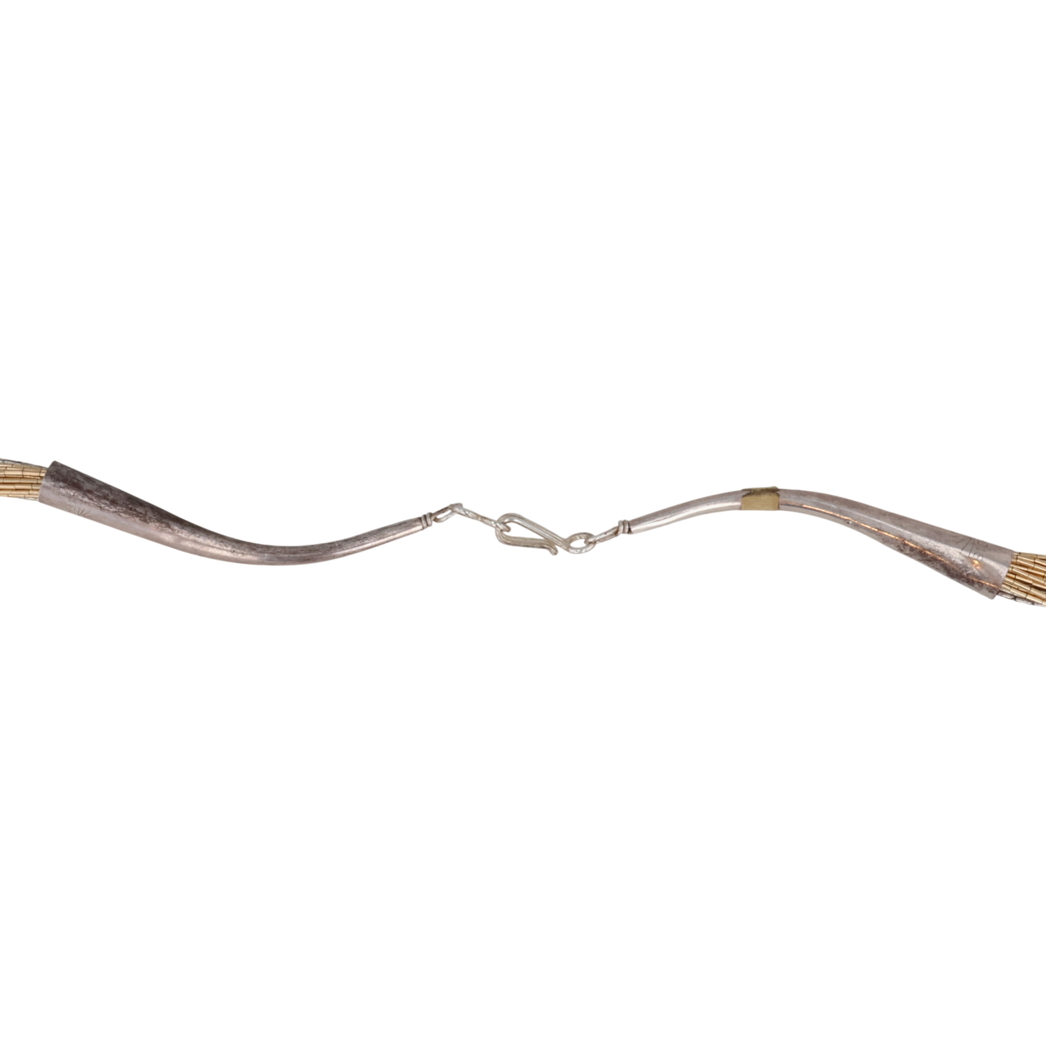 Southwest Sterling Multi-Strand Liquid Silver Necklace