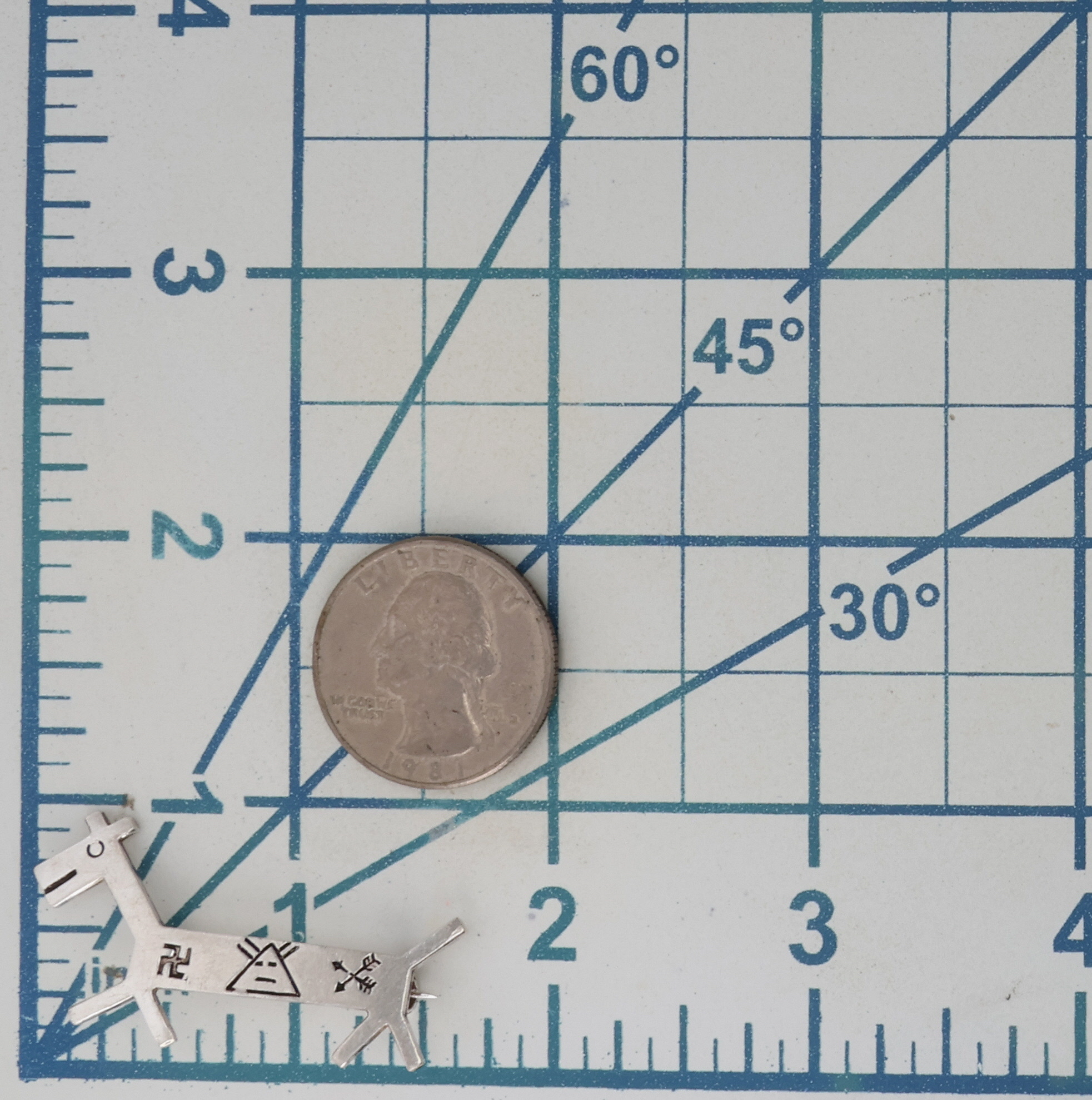 Pre-1940's Navajo Sterling Stamped Horse Brooch