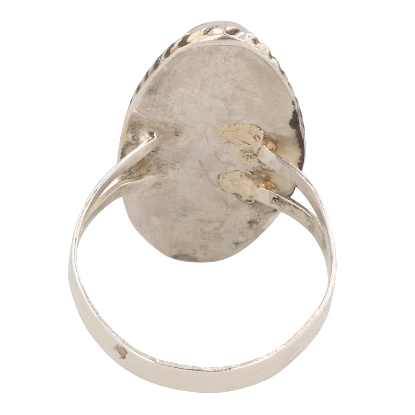 Navajo Sterling Agate Ring Sz 8