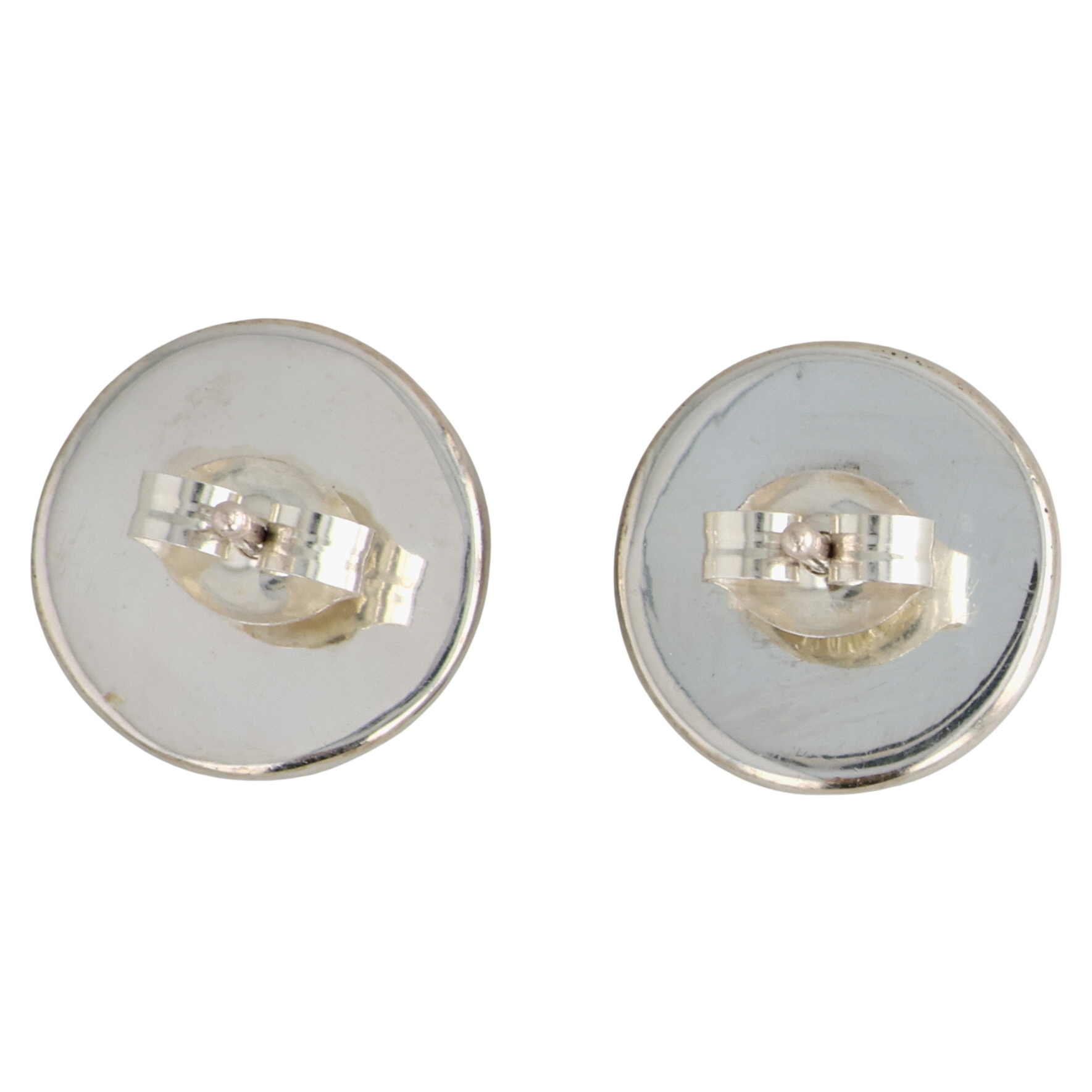 Antonetti Ahiyite Zuni Sterling Multi-Stone Inlay Earrings