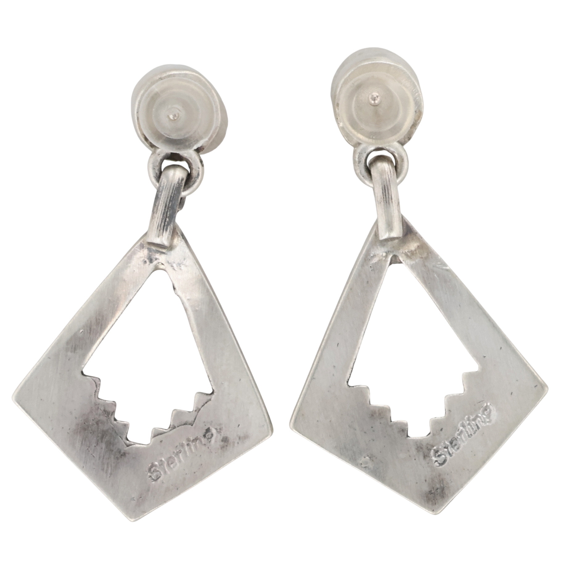 Jerold Francisco Navajo Sterling Turquoise Earrings