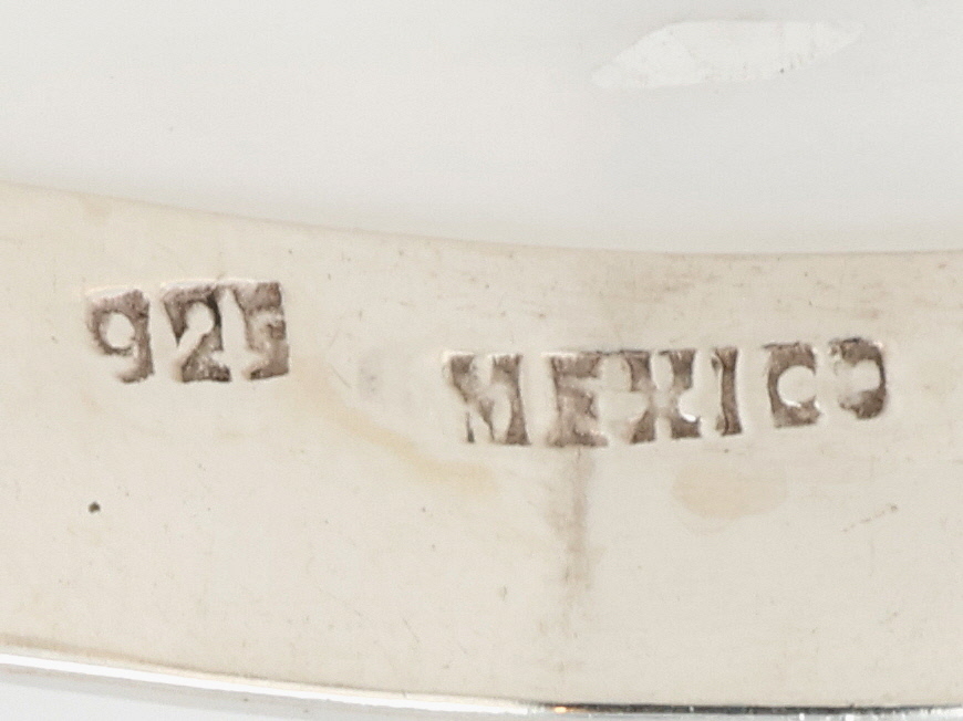 Vintage Signed Taxco Mexico Sterling Cuff Bracelet