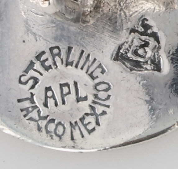 Signed Taxco Sterling Figural Cufflinks
