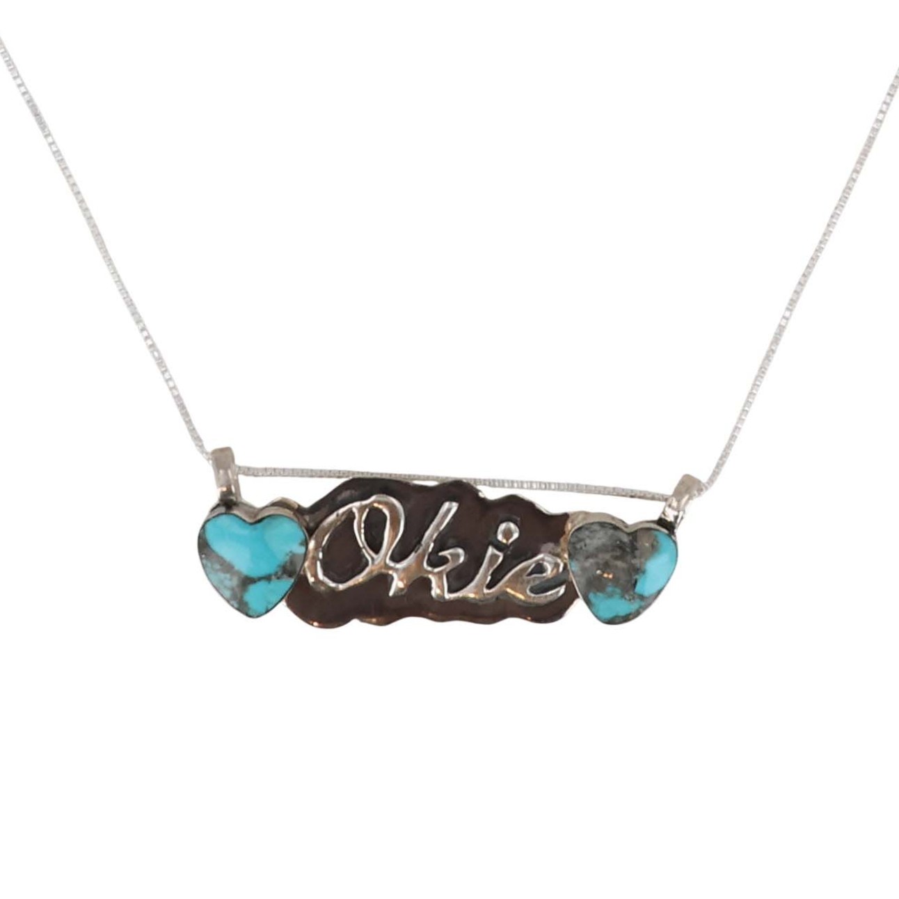 Myra Benally Navajo Sterling Kingman Turquoise Necklace