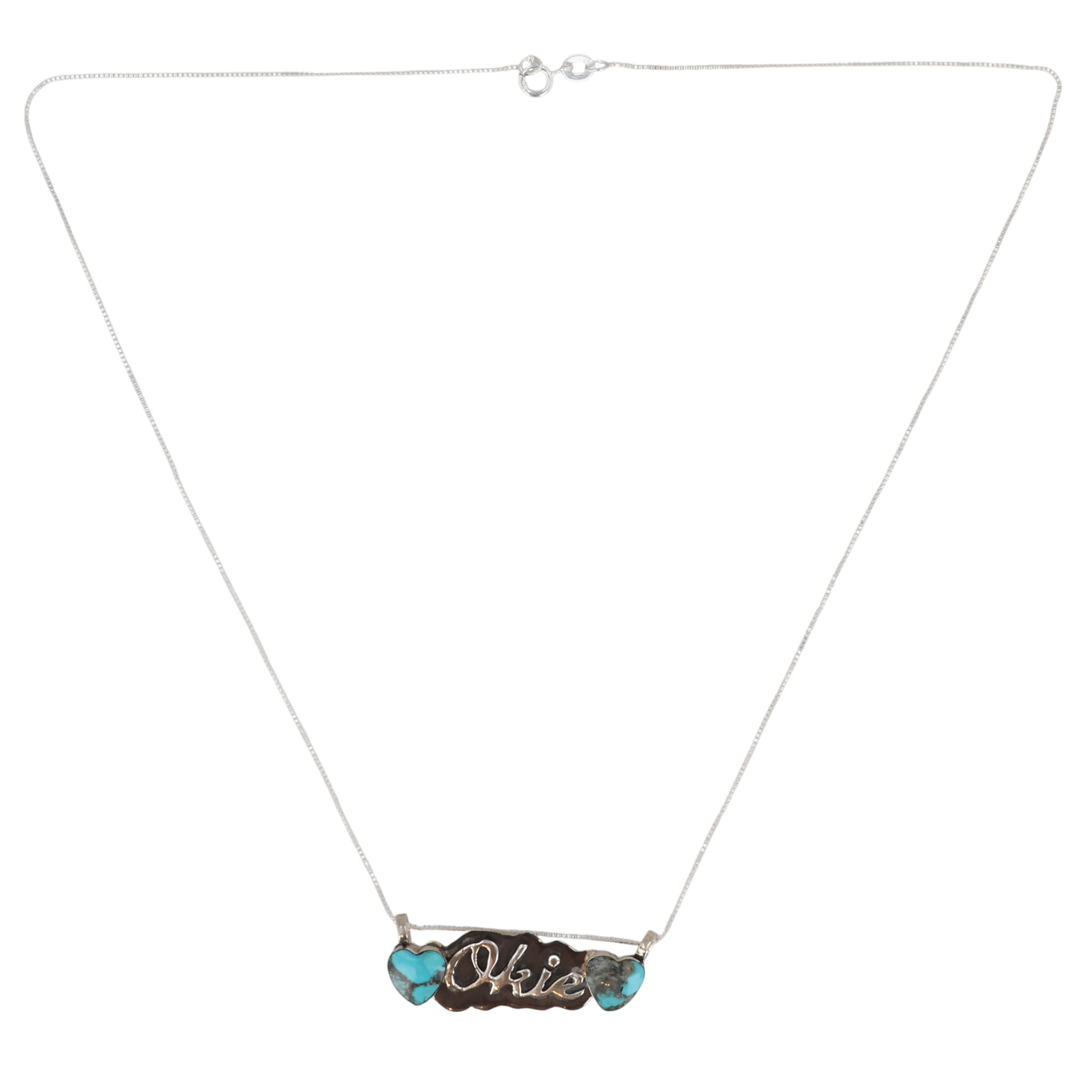 Myra Benally Navajo Sterling Kingman Turquoise Necklace