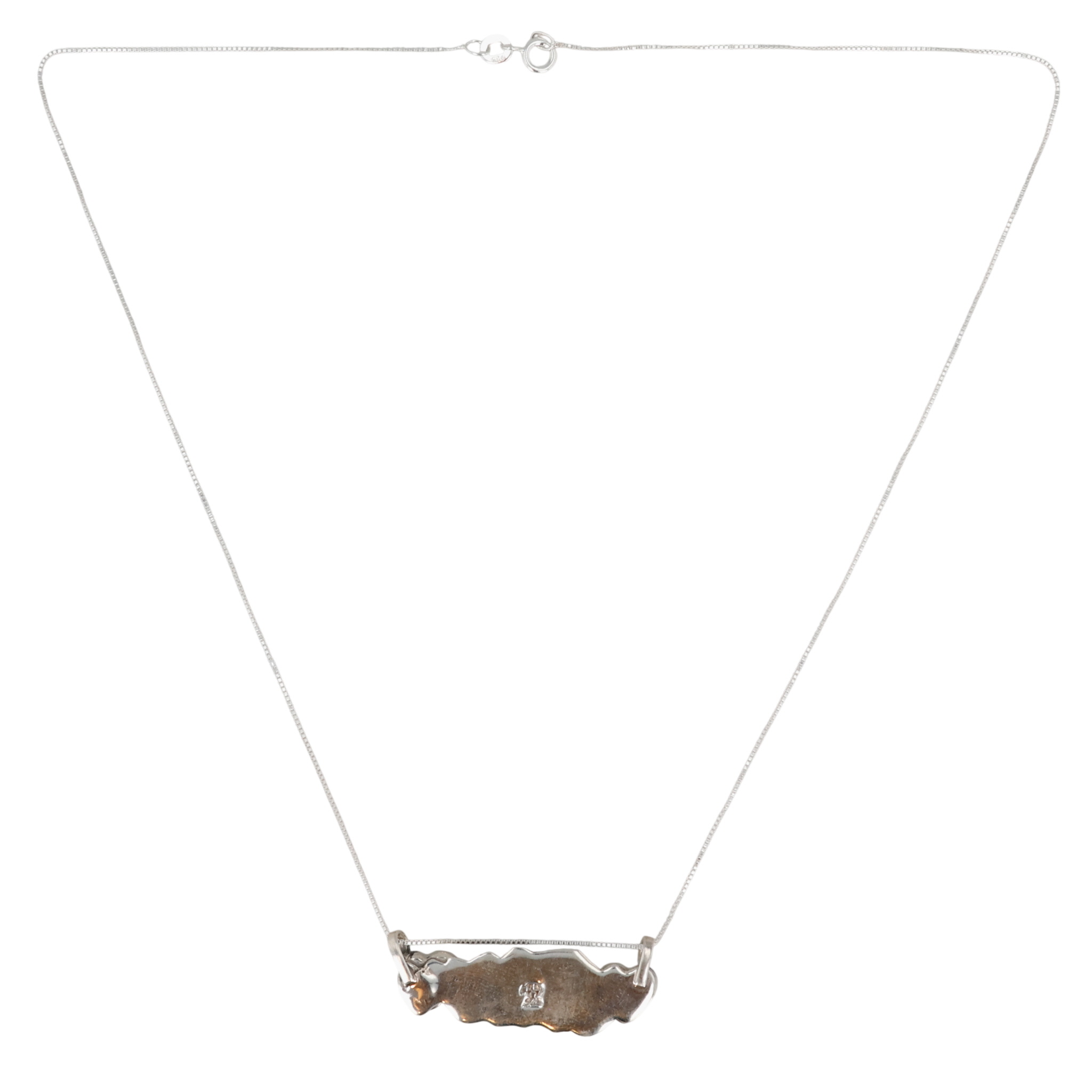 Myra Benally Navajo Sterling Kingman Turquoise Necklace
