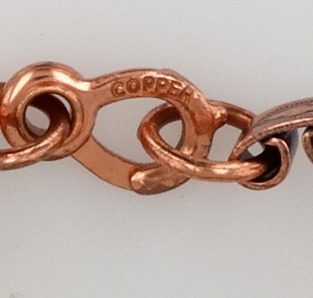 Navajo Copper Stamped Link Bracelet