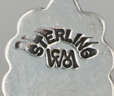 Wheeler Manufacturing Co. Sterling Multi-Stone Inlay Pendant
