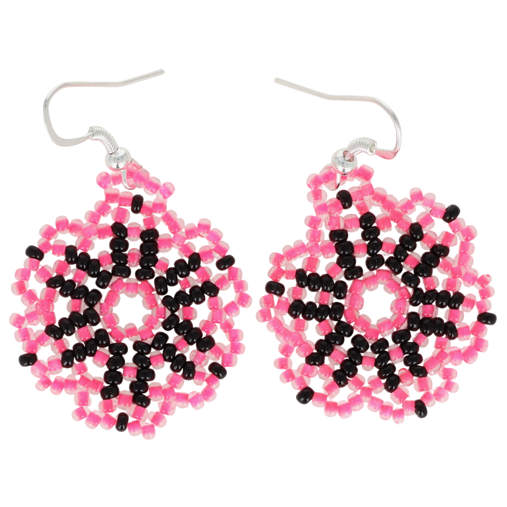 Sharon Bennett Navajo Sterling Bead Earrings