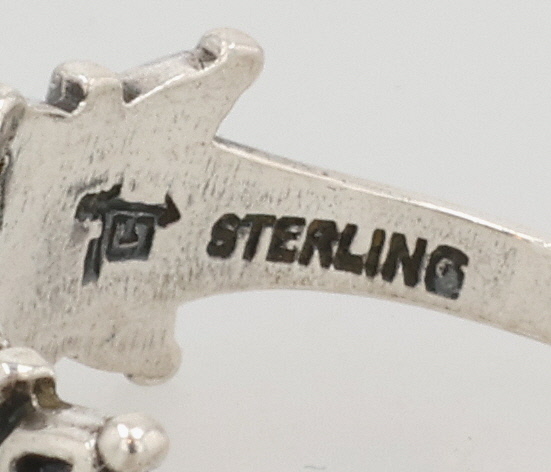 Bell Trading Post Sterling Turquoise Ring Sz 6.5