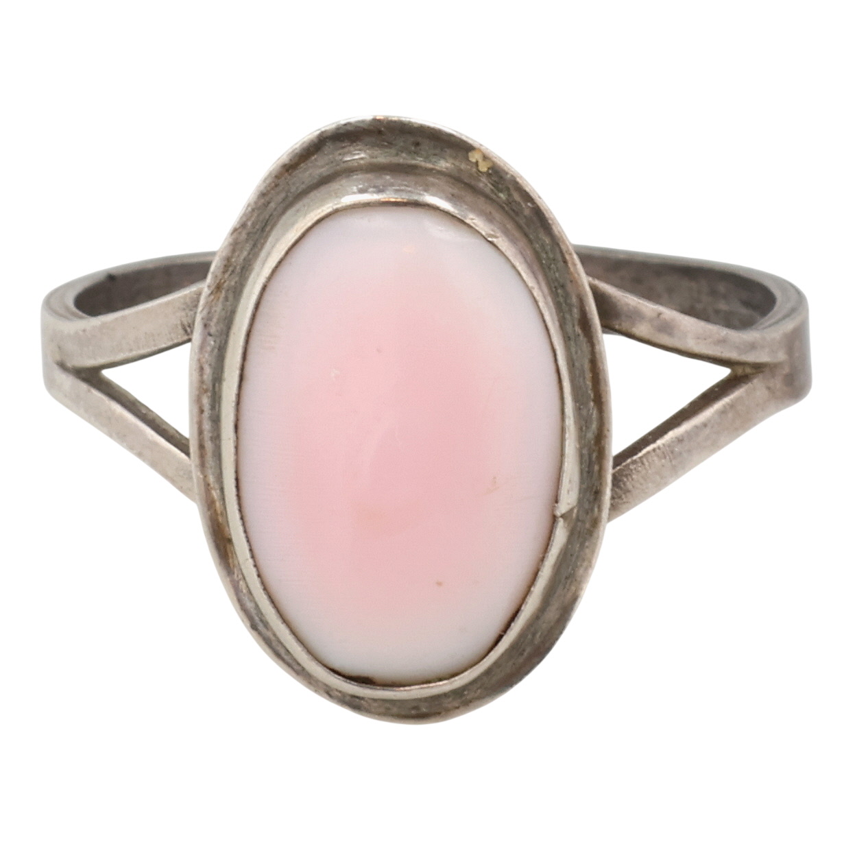 Navajo Sterling Pink Conch Ring Sz 7.25