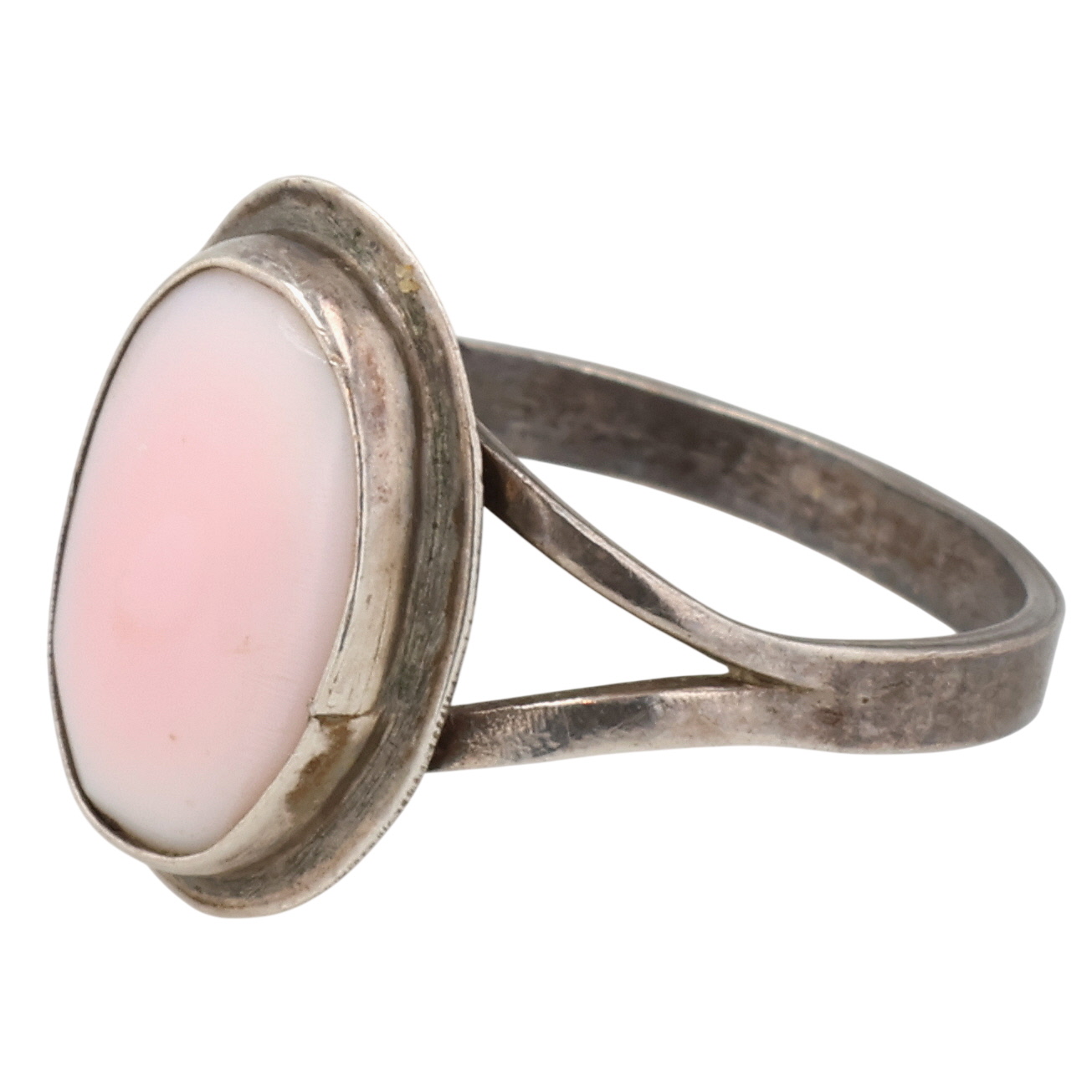 Navajo Sterling Pink Conch Ring Sz 7.25