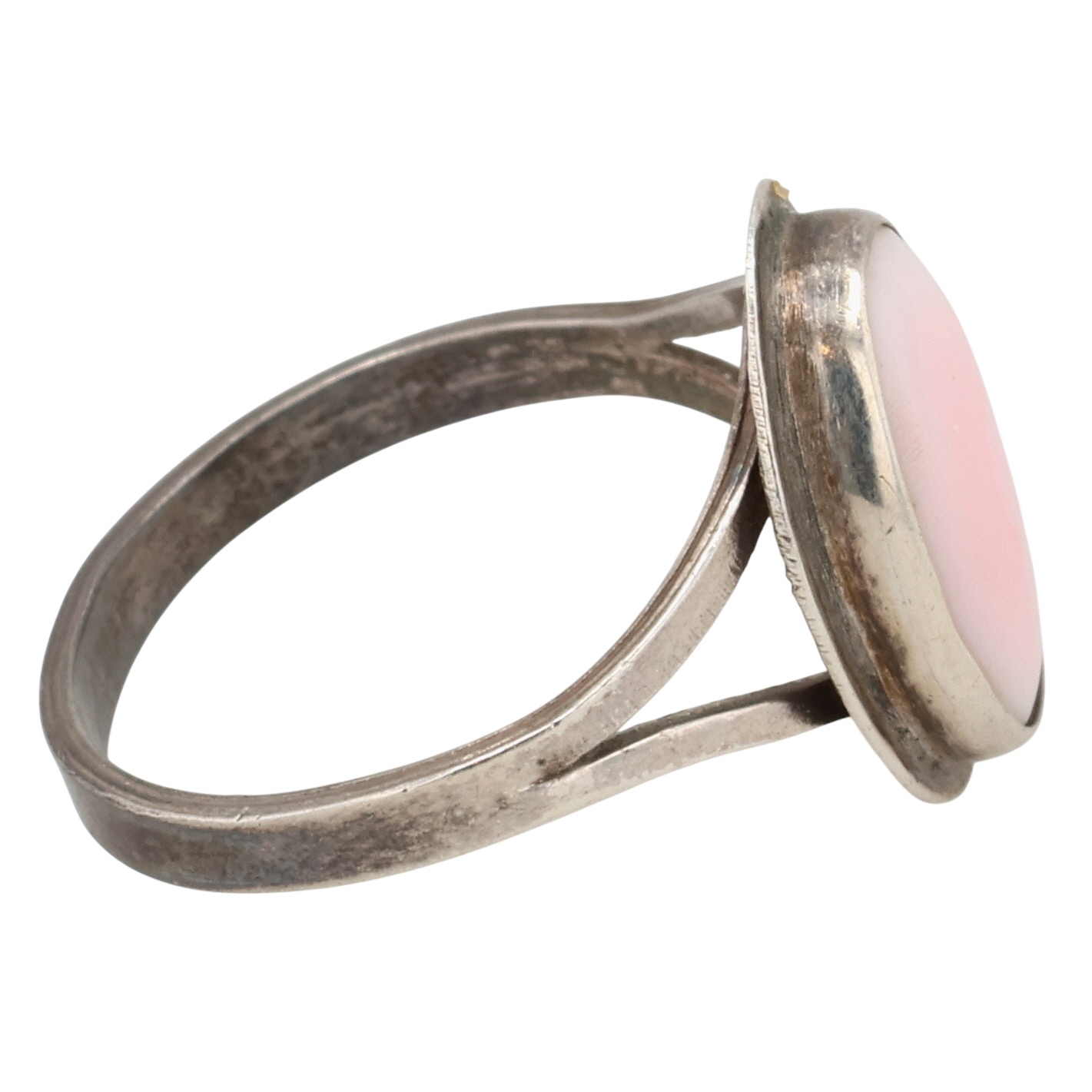 Navajo Sterling Pink Conch Ring Sz 7.25