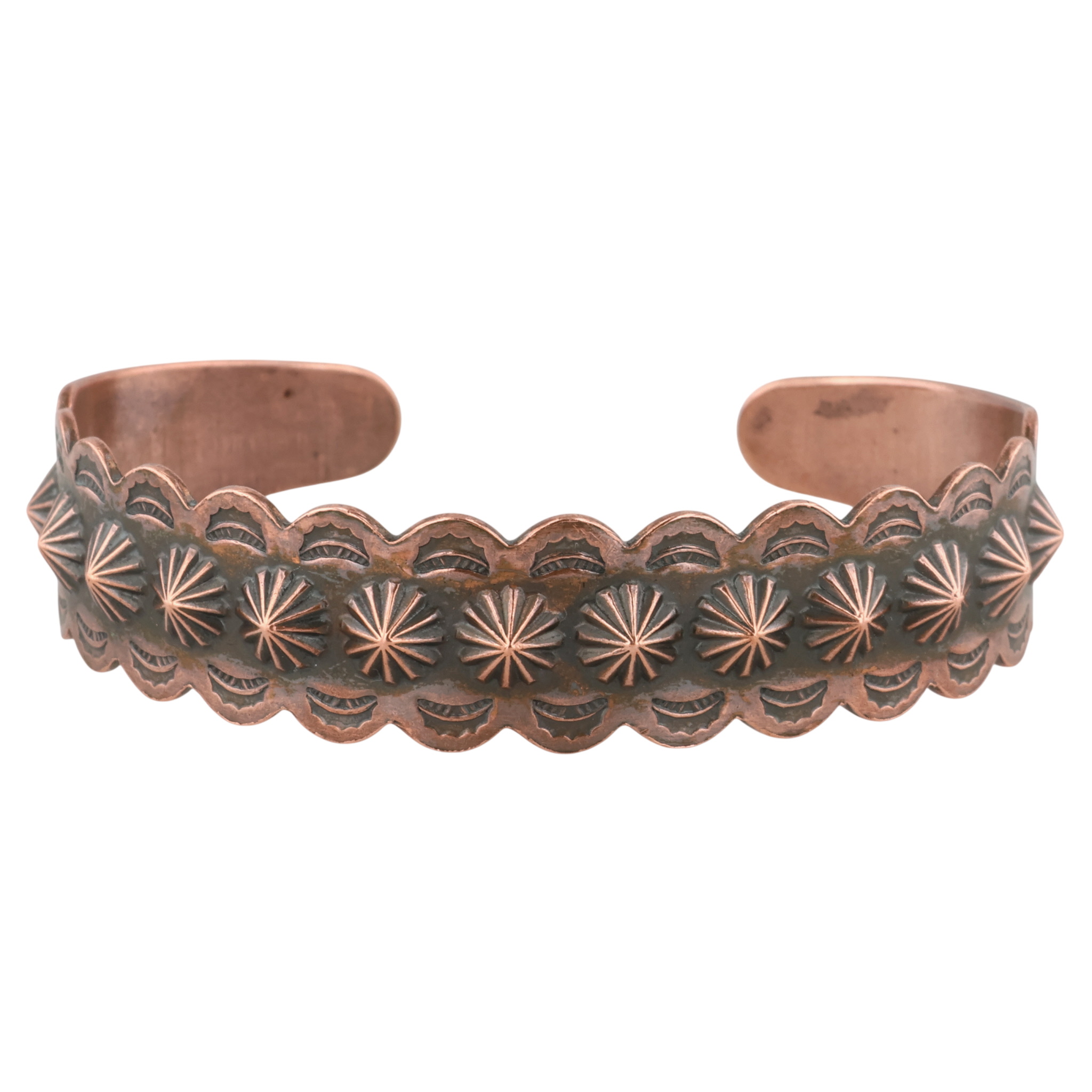 Navajo Copper Stamped Cuff Bracelet