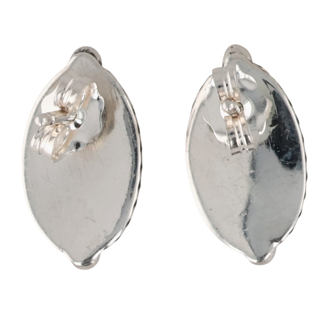 Bucky Belin Navajo Sterling Pink Conch Earrings