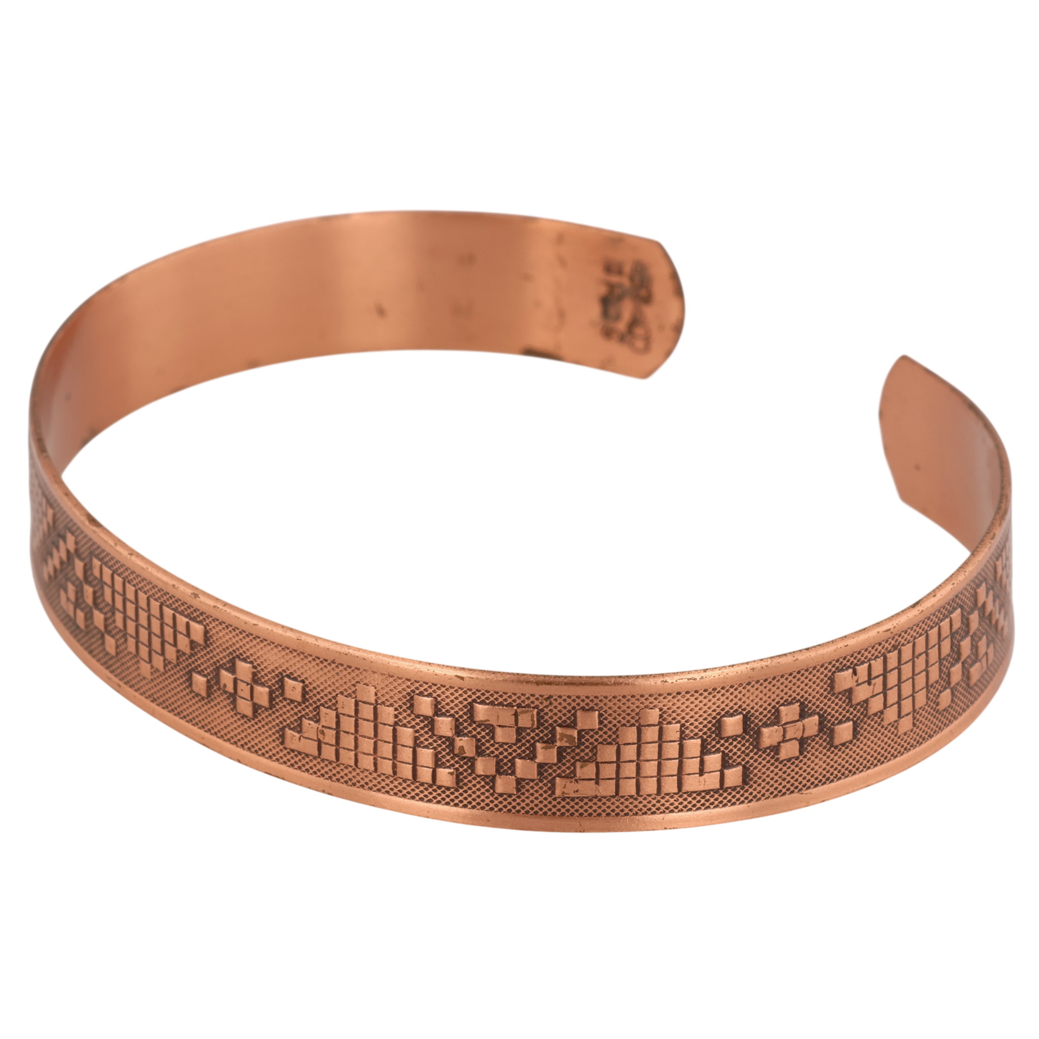 Southwest Copper Stamped Cuff Bracelet