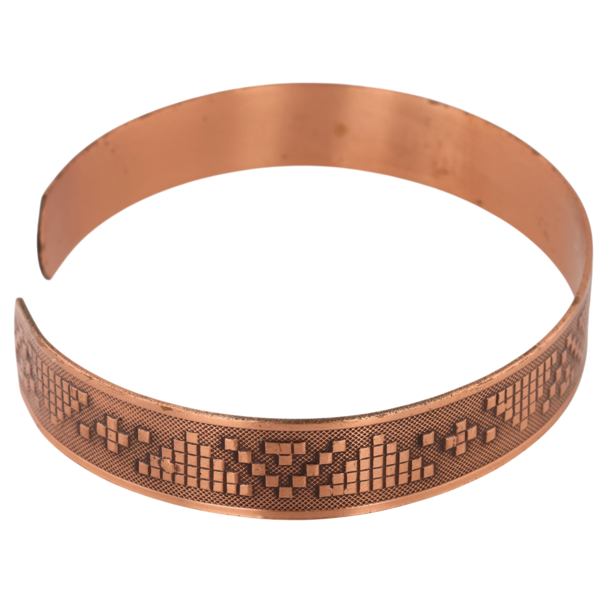 Southwest Copper Stamped Cuff Bracelet